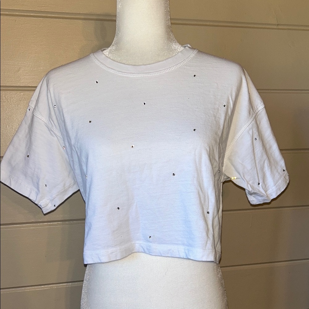 Custom Bedazzled Crop Top – Size 6